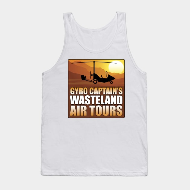 Mad Max Gyro Captain's Wasteland Air Tours Tank Top by onekdesigns